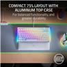 Clavier de jeu Razer BlackWidow V4 75 %, blanc (anglais), profil standard, commutateurs tactiles (RZ03-05001700-R3M1)