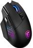 MSI VERSA PRO WIRELESS Gaming Mice - Black, 15 Buttons with 13 Programmable Buttons via MSI Center, 26000 DPI (VERSA PRO W)