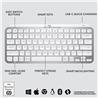 Introducing MX Keys Mini, a smaller, smarter, and mightier minimalist keyboard made for creators in Pale Grey