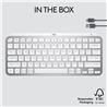 Introducing MX Keys Mini, a smaller, smarter, and mightier minimalist keyboard made for creators in Pale Grey