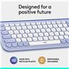 LOGITECH  POP ICON KEYS Wireless Keyboard (Lilac & Off-White)