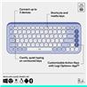 LOGITECH  POP ICON KEYS Wireless Keyboard (Lilac & Off-White)