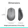 LOGITECH M330 Silent Wireless Mouse - Grey/Yellow