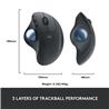 LOGITECH ERGO M575 Wireless Trackball - Black