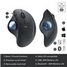 LOGITECH ERGO M575 Wireless Trackball - Black