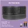 LOGITECH Wave Keys Wireless Ergonomic Keyboard - Graphite