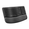 LOGITECH Wave Keys Wireless Ergonomic Keyboard - Graphite