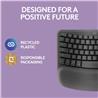 LOGITECH Wave Keys Wireless Ergonomic Keyboard - Graphite