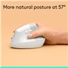 Souris sans fil ergonomique verticale LOGITECH Lift (blanc cassé)