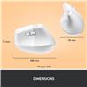 LOGITECH  Lift Vertical Ergonomic Wireless Mouse (Off-White)