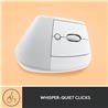 LOGITECH  Lift Vertical Ergonomic Wireless Mouse (Off-White)