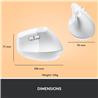 LOGITECH  Lift Vertical Ergonomic Wireless Mouse (Off-White)