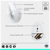 Souris sans fil ergonomique verticale LOGITECH Lift (blanc cassé)