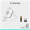Souris sans fil ergonomique verticale LOGITECH Lift (blanc cassé)