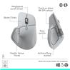 LOGITECH MX Master 4 Droitier Souris ergonomique - Pale Grey