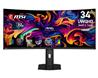 MSI MAG 34 po 3440 x 1440 UWQHD Tandem QD-OLED 280Hz de jeu Moniteur