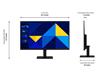 Samsung S3 27" FHD 1920x1080 IPS 100Hz 5ms (GTG) Office Monitor(Open Box)