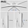 MSI Modern MD342CQPW 34"  UWQHD Curved VA 120Hz 1ms White Monitor