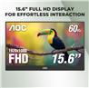 AOC 15.6" 1920 x 1080 FHD IPS 60Hz Portable Monitor