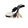 STARTECH.COM 10ft 4-in-1 USB Dual Link DVI-D KVM Switch Cable