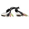 STARTECH.COM 10ft 4-in-1 USB Dual Link DVI-D KVM Switch Cable