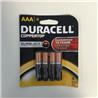 DURACELL Coppertop AAA Alkaline Battery 4 Pack