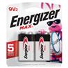 ENERGIZER Max 9V Alkaline Battery Pack 2 Pack (522BP2E)