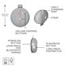 ULTIMATE EARS MINIROLL Haut-parleur Bluetooth étanche, Gris