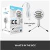 BLUE Snowball iCE Plug-and-Play USB Microphone, White