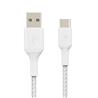 Belkin BOOSTCHARGE Braided USB-C to USB-A Cable 4ft White(Open Box)