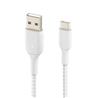 Belkin BOOSTCHARGE Braided USB-C to USB-A Cable 4ft White(Open Box)