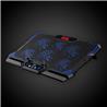 iCAN USB Six High-Speed RGB Fans Cooling Pad, Up to 17'', Black