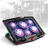 iCAN Gaming Notebook Cooler with Phone Holder, 6 Fans, Up to 17"