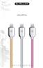 JELLICO Apple USB to Lightning Cable Master Series, 1M, Yellow