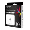 ADATA CW0100 10W Qi Certified Wireless Charging Pad White