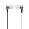 iCAN 3.5mm Stereo Ear Buds with Mic, Silver