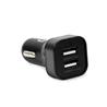 Bullet 2 Port 4.8 Amp Universal USB Car Charger - Black