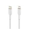 Belkin Braided USB-C to Lightning Cable (2m / 6.6ft) (CAA004bt2MWH)(Open Box)