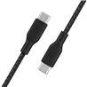 Belkin Braided USB-C to USB-C Cable 100W (2m / 6.6ft) (CAB014bt2MBK)(Open Box)