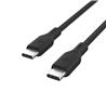 Belkin Braided USB-C to USB-C Cable 100W (2m / 6.6ft) (CAB014bt2MBK)(Open Box)