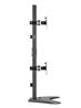 Brateck 17"-32" Vertical Dual-Monitor Steel Articulating Monitor Mount | Vesa 100x100,75x75 | Max Load 9KG Per Arm | Matte Blac