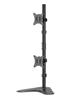 Brateck 17"-32" Vertical Dual-Monitor Steel Articulating Monitor Mount | Vesa 100x100,75x75 | Max Load 9KG Per Arm | Matte Blac