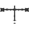 Mount-It! MI-1752  Full Motion Dual Monitor Desk Mount screens 13" - 27" and supports up to 17.6 lbs on each arm- Black