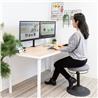 Mount-It! MI-1752  Full Motion Dual Monitor Desk Mount screens 13" - 27" and supports up to 17.6 lbs on each arm- Black