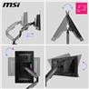 MSI MPG MT201DR - RGB Dual Monitor Stand Arms, Supports 17-35" Screen and 44Ibs, VESA Compatible, Adjustable Heavy Duty Gas Spr