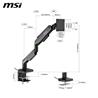 MSI MPG MT201R - RGB Single Monitor Stand Arm,  Supports 17-49" Screen and 44 lbs, VESA Compatible, Adjustable Heavy Duty Gas S