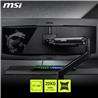 MSI MAG MT201 - Heavy Duty Single Monitor Stand Arm,  Supports 17-49" Screens and 44 lbs, VESA Compatible, Adjustable Spring As