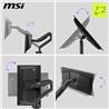 MSI MAG MT201 - Heavy Duty Single Monitor Stand Arm,  Supports 17-49" Screens and 44 lbs, VESA Compatible, Adjustable Spring As