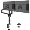 MSI PRO MT81D - Aluminum Dual Monitor Stand Arms, Supports 17-32" Screen and 17.6Ibs, VESA Compatible, Adjustable Desk Mount - 