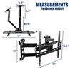 Mount-It! MI-4481 Full Motion Corner TV Wall Mount, fits TVs with VESA pattern from 100x100mm to 400x400mm, screens up to 48", 